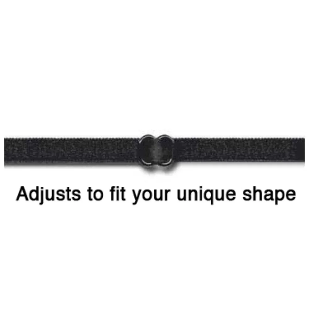 Hipsy 4-Pack Black/Gold/Navy/Gunmetal Bling Glitter Adjustable No Slip Headbands - Picture 6 of 11
